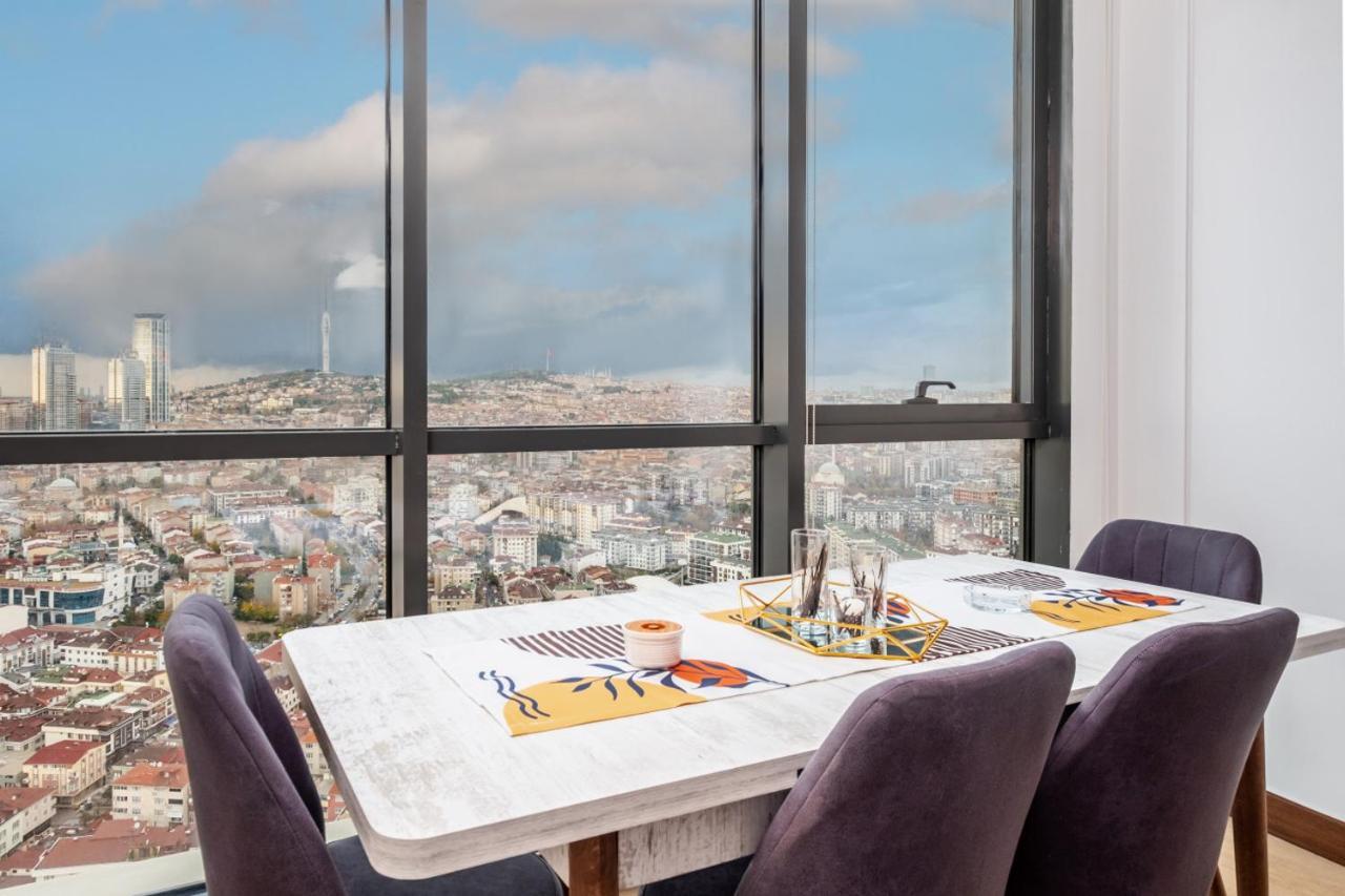 Charming Flat With City View In Atasehir Isztambul Kültér fotó